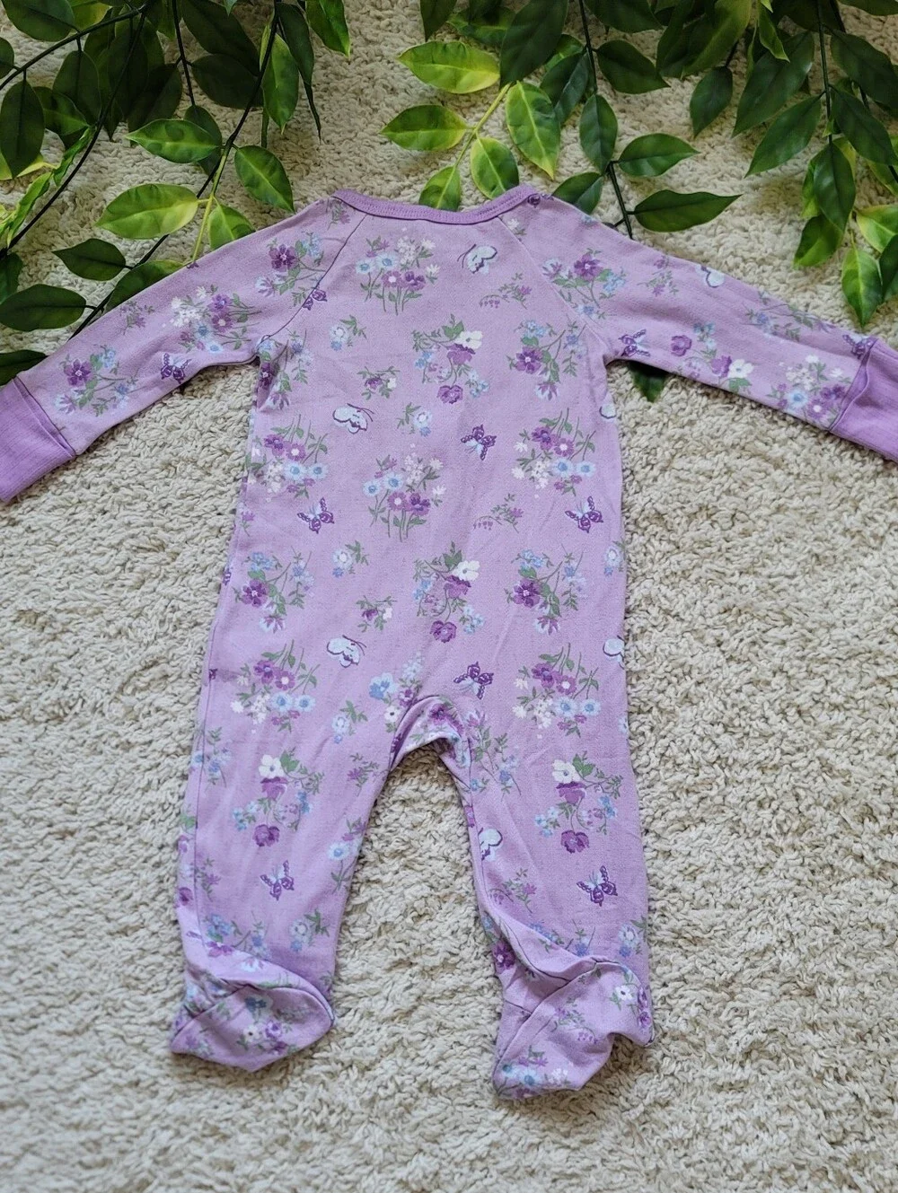 Baby Girl Floral & Butterflies Sleeper (6-9 Months)